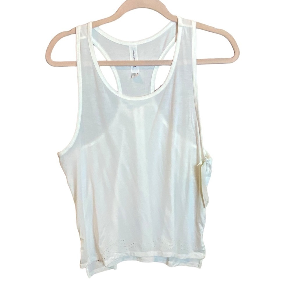 All In Motion White Racer Back Athletic Tank Women's size Medium - NWT